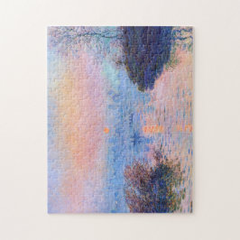 サンセットオンザセーヌアットラバコートモネファインアート ジグソーパズル