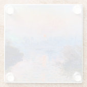 サンセットオンザセーヌクロードモネ ガラスコースター (裏面)