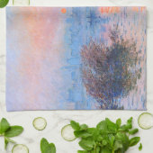 サンセットオンザセーヌクロードモネ キッチンタオル (折り畳み)