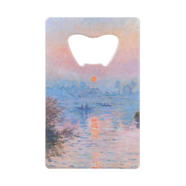 サンセットオンザセーヌクロードモネ クレジットカード栓抜き