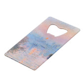 サンセットオンザセーヌクロードモネ クレジットカード栓抜き (正面アングル)