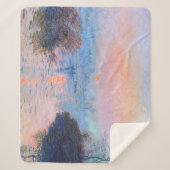 サンセットオンザセーヌクロードモネ シェルパブランケット (正面)