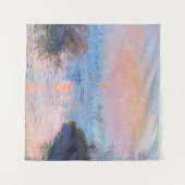 サンセットオンザセーヌクロードモネ タペストリー (正面(横))