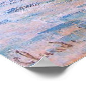 サンセットオンザセーヌクロードモネ ポスター (角)