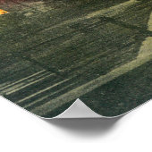 サンセットオンザハーバービューストックトン， CA ポスター (角)