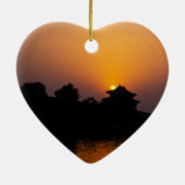 サンセットオンザパービデンシティベイジン中国 セラミックオーナメント (裏面)