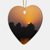 サンセットオンザパービデンシティベイジン中国 セラミックオーナメント (左)