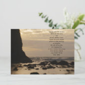 サンセットオンザビーチ結婚式 招待状 (スタンド正面)