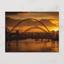 サンセットオンザリバーTyne ポストカード