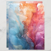 サンセットオンシーアルコールインクスクラップブック紙 (正面/裏面)