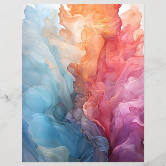 サンセットオンシーアルコールインクスクラップブック紙 (正面)