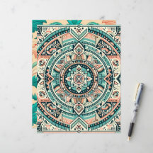 サンセットオンシーパターン（の模様が）あるスクラップブック紙