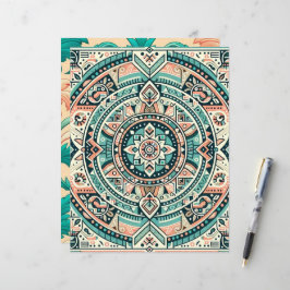 サンセットオンシーパターン（の模様が）あるスクラップブック紙