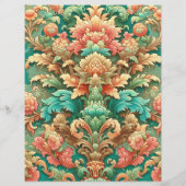 サンセットオンシーパターン(の模様が)あるスクラップブック紙 (裏面)