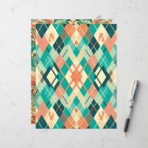 サンセットオンシーパターン（の模様が）あるスクラップブック紙