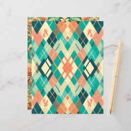 サンセットオンシーパターン（の模様が）あるスクラップブック紙