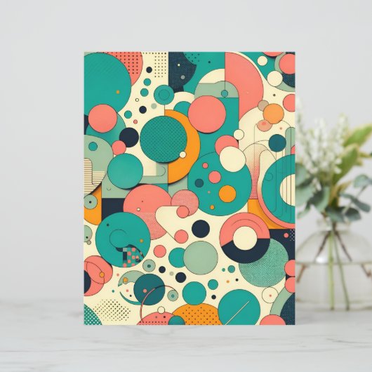 サンセットオンシーパターン（の模様が）あるスクラップブック紙 (スタンド正面)