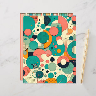 サンセットオンシーパターン（の模様が）あるスクラップブック紙