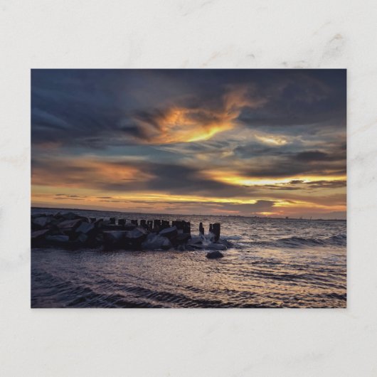 サンセットオンチャールストンハーバー ポストカード (正面)