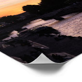 サンセットオンノートルダムドパリ – パリ,フランス ポスター (角)