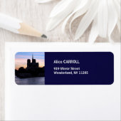 サンセットオンノートルダムドパリ – パリ，フランス ラベル (インサイチュ)