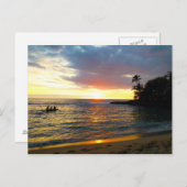 サンセットオンビーチ ポストカード (正面/裏面)