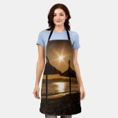 サンセットオンビーチ,マヨルカ,スペイン エプロン (着用した状態)