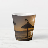 サンセットオンビーチ,マヨルカ,スペイン カフェラテマグ (正面)