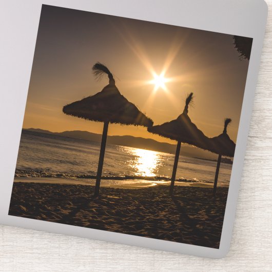 サンセットオンビーチ，マヨルカ，スペイン シール (詳細)