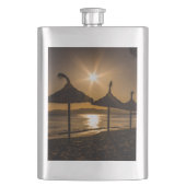 サンセットオンビーチ,マヨルカ,スペイン フラスク (正面)