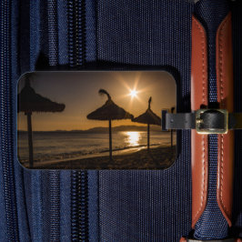 サンセットオンビーチ，マヨルカ，スペイン ラゲッジタグ