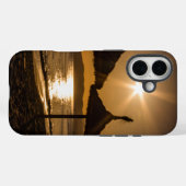 サンセットオンビーチ，マヨルカ，スペイン Case-Mate iPhoneケース (裏面 (横))