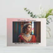 サンセットオンブル風景パージェントサインカード 招待状 (スタンド正面)