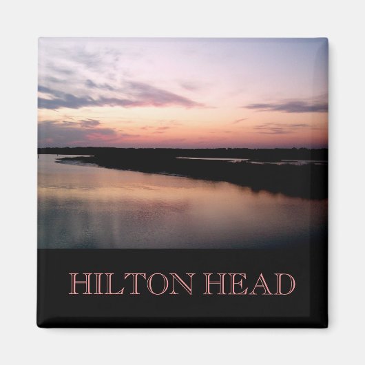 サンセットオンブロードクリークマグネット マグネット (正面)