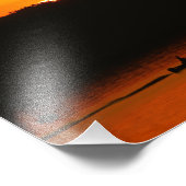 サンセットオンベミジ湖 フォトプリント            (角)