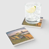 サンセットオンペンサコーラビーチ写真 ストーンコースター (横)