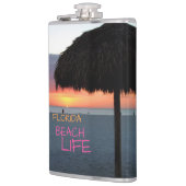 サンセットオンホワイトサンドフロリダビーチ フラスク (左)