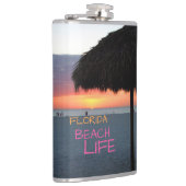 サンセットオンホワイトサンドフロリダビーチ フラスク (右)