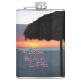 サンセットオンホワイトサンドフロリダビーチ フラスク