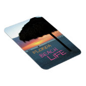 サンセットオンホワイトサンドフロリダビーチ マグネット (右側)