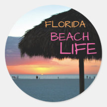 サンセットオンホワイトサンドフロリダビーチ