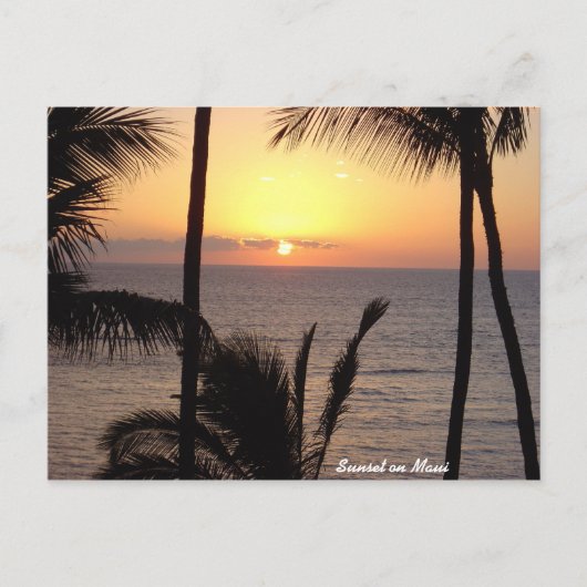 サンセットオンマウイ ポストカード (正面)