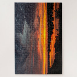 サンセットオンマニスティー湖 ジグソーパズル