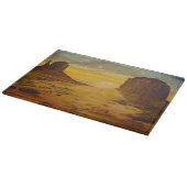 サンセットオンモニュメントバレー、by Gary Poling カッティングボード (角)