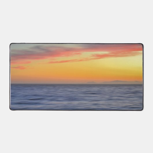 サンセットオン海ビーチスタイルデスクマット デスクマット (正面)