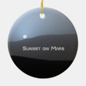 サンセットオン火星ズキュリオティローバー セラミックオーナメント (裏面)