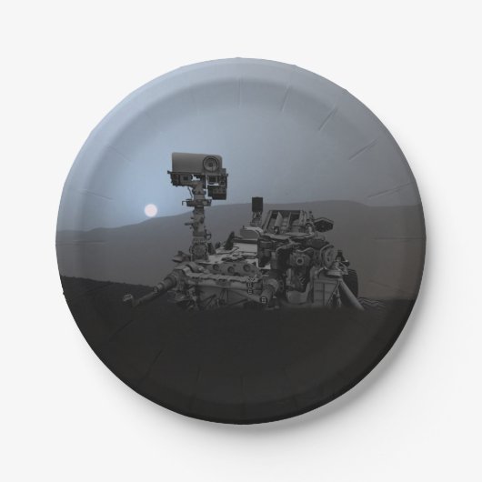 サンセットオン火星ズキュリオティローバー ペーパープレート (正面)