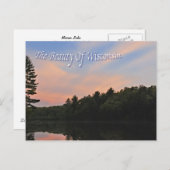 サンセットオン鏡湖 ポストカード (正面/裏面)