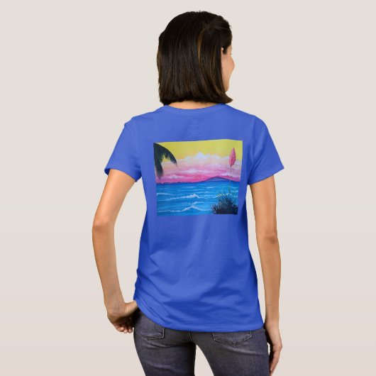 サンセットオーシャンオーキッド Tシャツ (裏面フル)