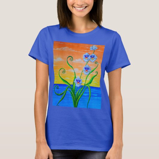 サンセットオーシャンオーキッド Tシャツ (正面)